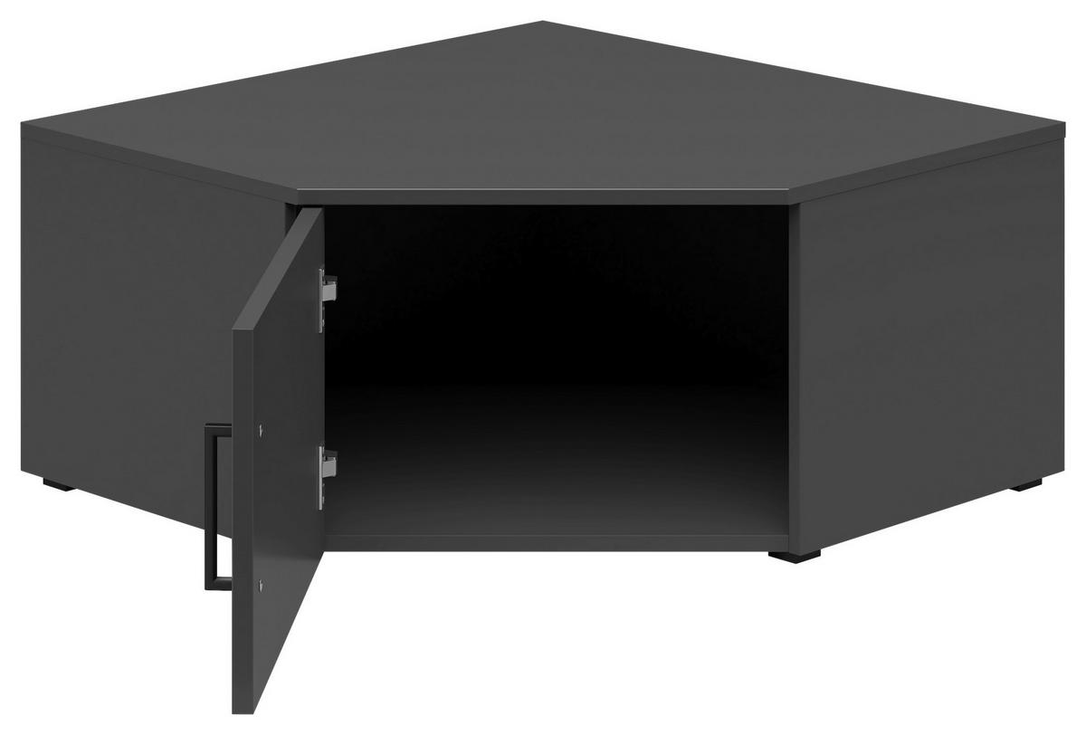 Nadstavec na skriňu MULTISTAURAUM š: 101 cm - čierna/grafitová, Modern, kompozitné drevo/plast (71,5/71,5cm)
