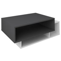 Konferenčný stolík Runila 80x50 cm, biela/antracit - biela/antracitová, Modern, kompozitné drevo (88/50/35cm) - MID.YOU