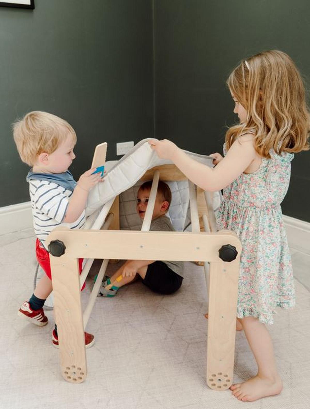 Klettergerüst Pikler Triangle 3 Sections - Naturfarben, Basics, Holz (50/150/6cm)