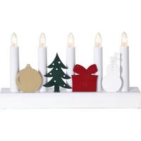 LED-Dekoleuchte 271-31 Kerzenständer - Weiß, Basics, Holz/Kunststoff (28/6/15cm) - Eglo