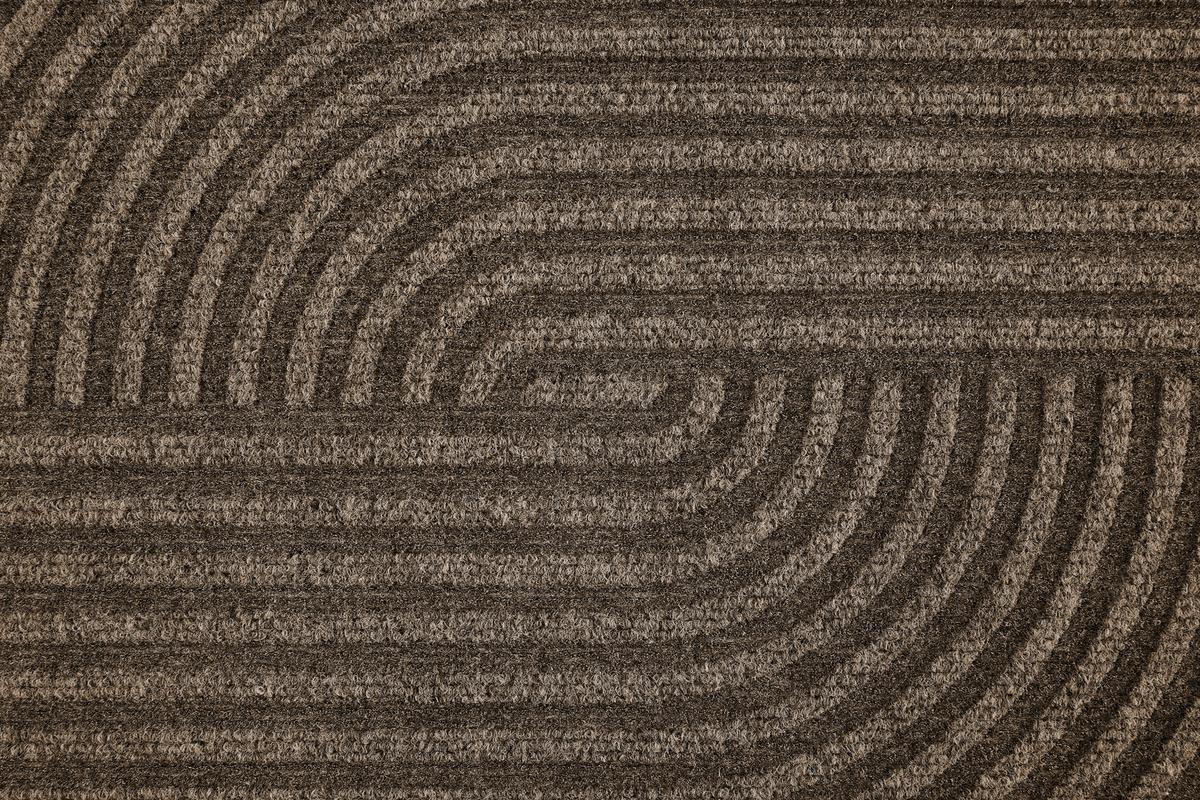 DVEŘNÍ ROHOŽKA YUKON - hnědá, Basics, plast (40/60cm)