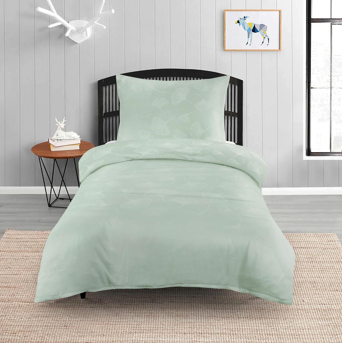 Bettwäsche Ronia - Mintgrün, MODERN, Textil - Luca Bessoni