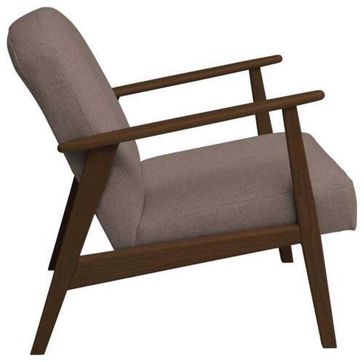 Sessel Retro - Hellbraun/Dunkelbraun, Natur, Holz/Textil (63/78/78cm) - Livetastic