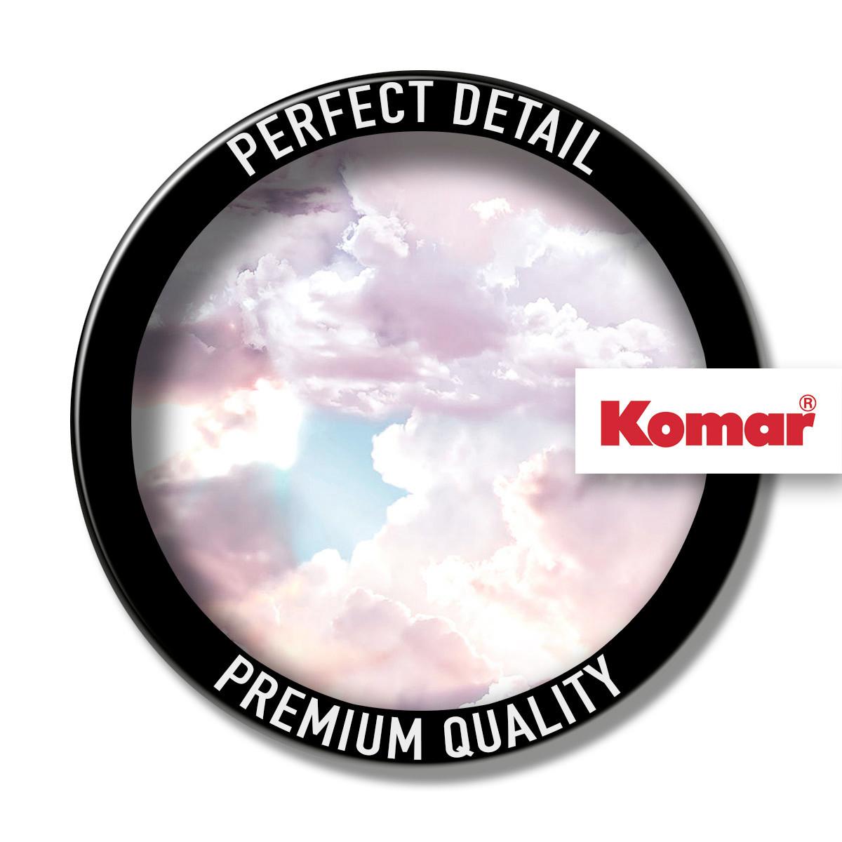 Vliestapete Clouds Panel - Rosa, Basics (100/250cm) - Komar