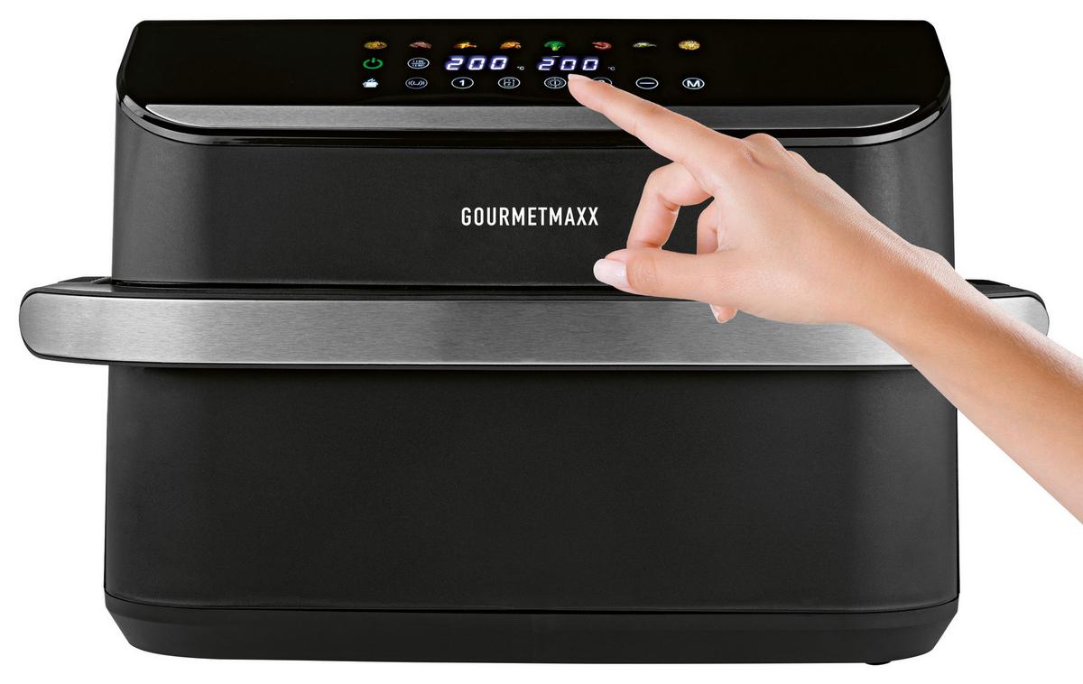 Heißluftfritteuse 2400W, 10 L 19171 - Silberfarben/Schwarz, Basics, Kunststoff/Metall (37/47/30cm)