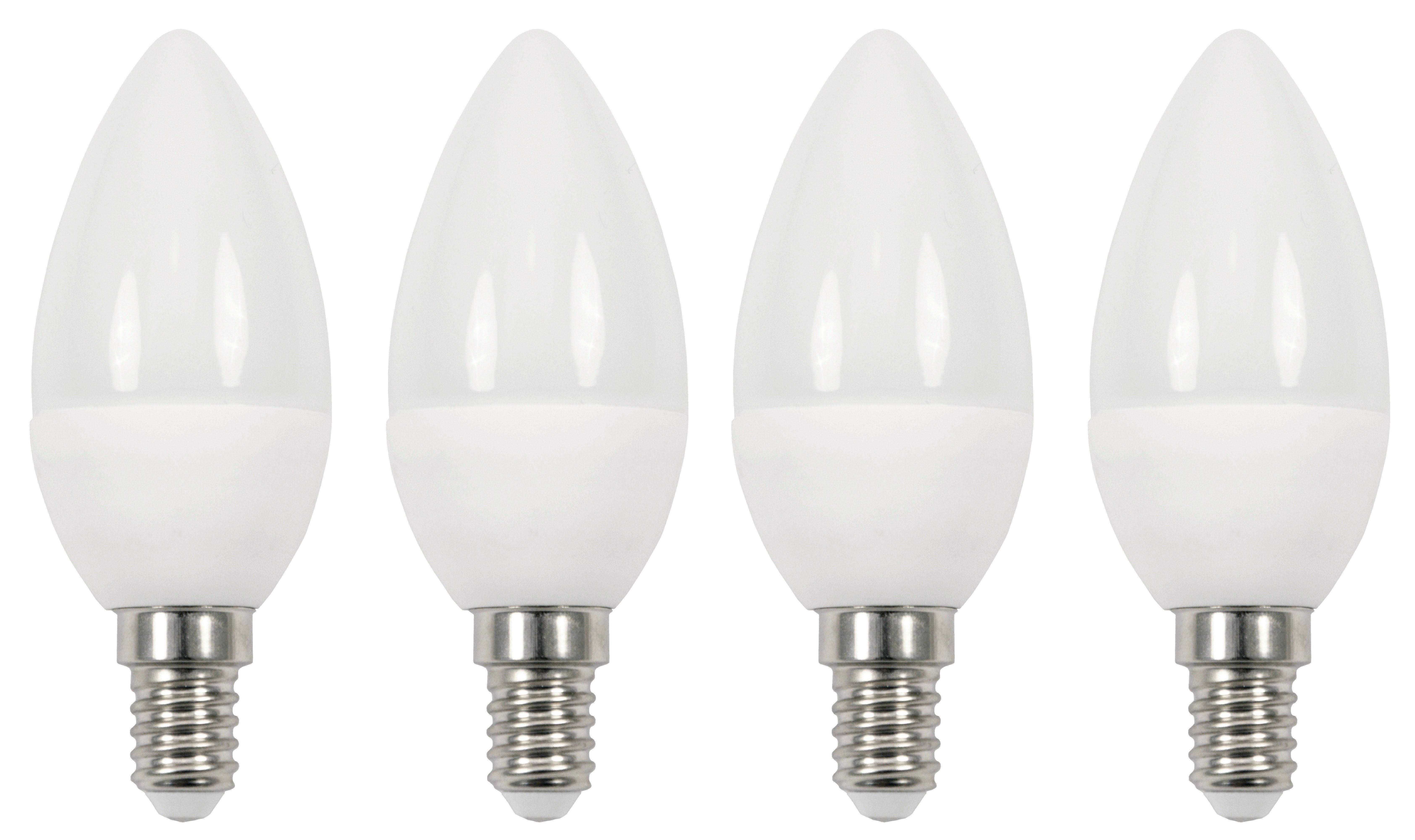 LED žárovka Multi / E14 /5,5W / 4 ks - bílá, plast - Modern Living