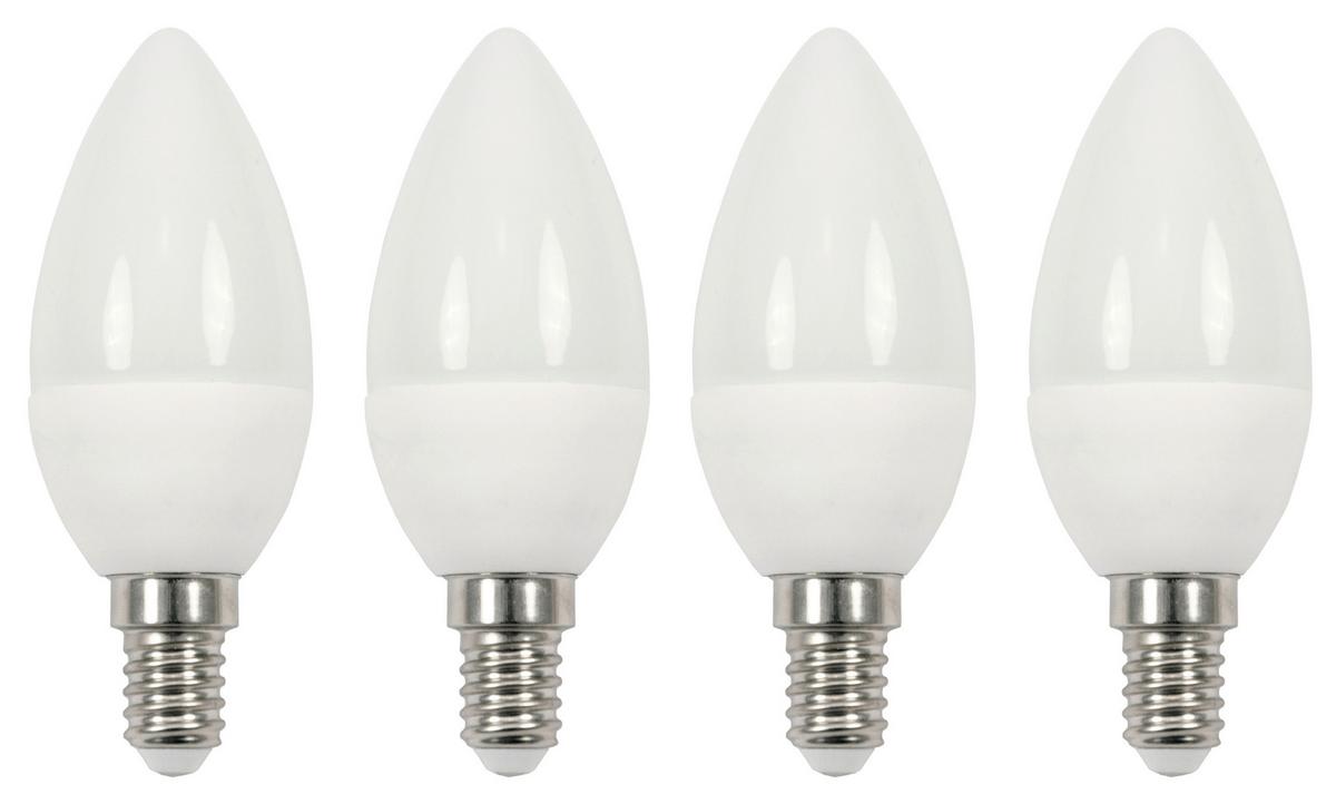 LED žárovka Multi / E14 /5,5W / 4 ks - bílá, plast - Modern Living