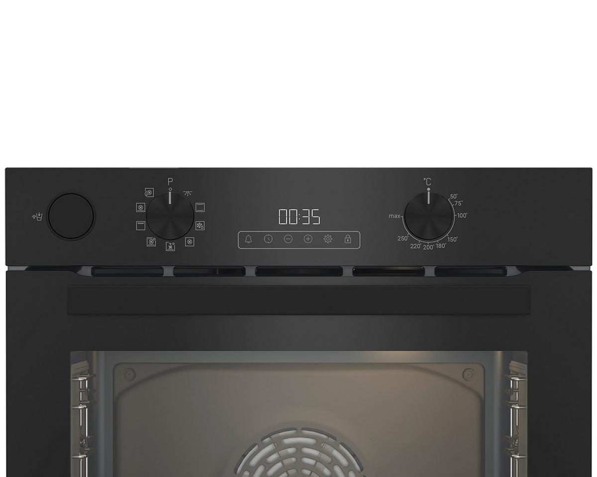 Einbaubackofen Mb74090brbs               -Eb- - Schwarz, MODERN, Glas/Metall (59,4/59,5/56,7cm) - Elektra Bregenz