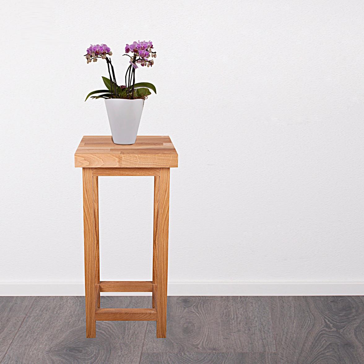 Gartenhocker Eichefarben Geölt - Eichefarben, Basics, Holz (30/60/30cm) - Gardenson