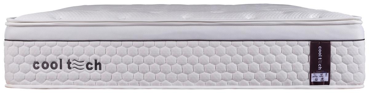 TASCHENFEDERKERNMATRATZE Cooltech, LF: 200x200 cm - Weiß, Basics, Textil (200/200cm) - Livetastic