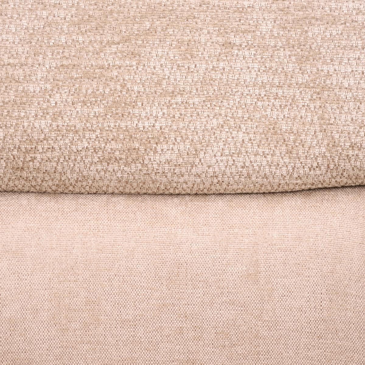 Armlehnstuhl Dali Beige B: 60 cm - Beige/Schwarz, Basics, Textil/Metall (60/86/55cm) - Livetastic