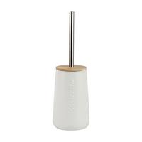 WC kefa so stojanom EDNA - biela/prírodná farba, Modern, kov/plast (12/34,2cm) - Mömax