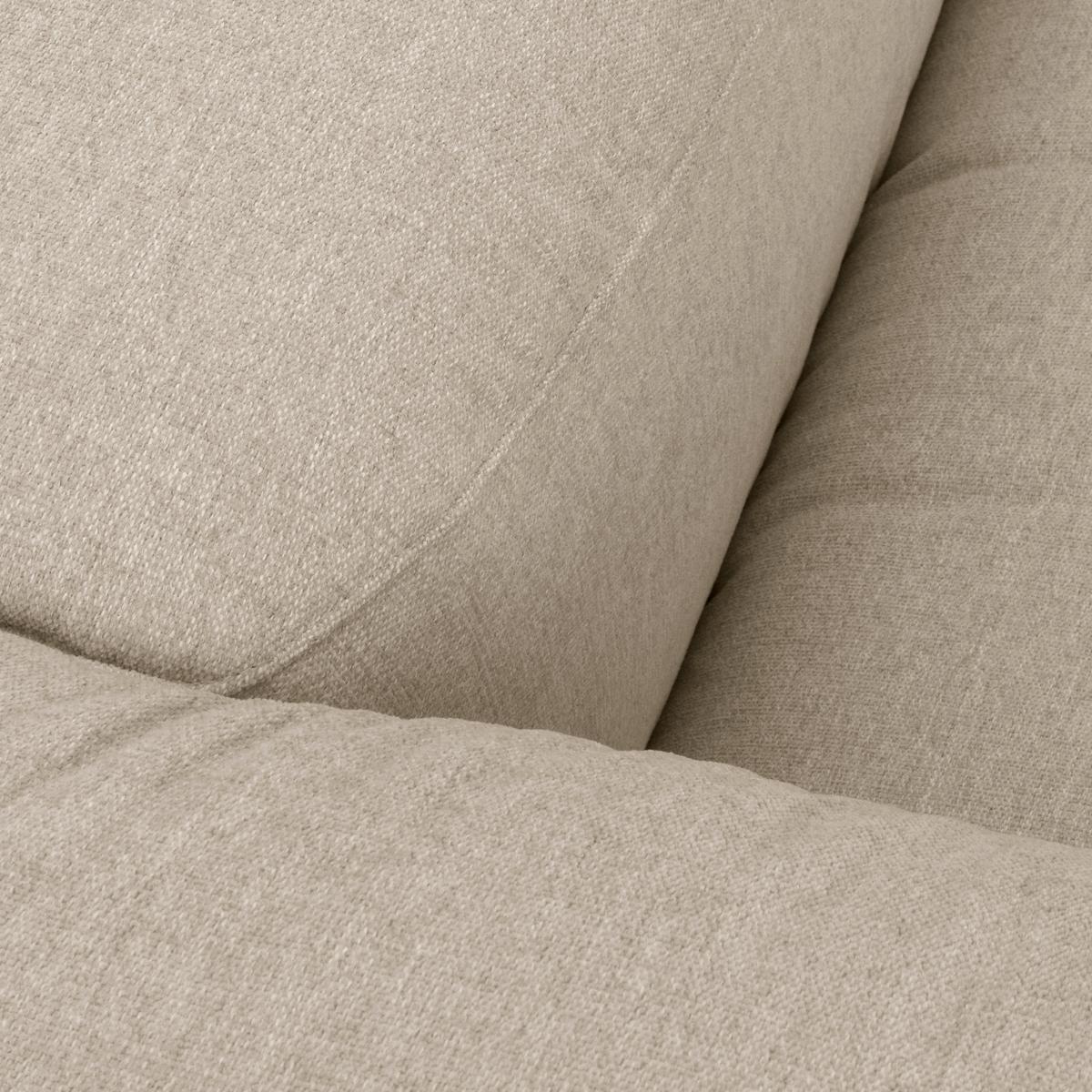 Wohnlandschaft Lena Creme Flachgewebe - Creme, Design, Textil (250/350/235cm) - Max Winzer