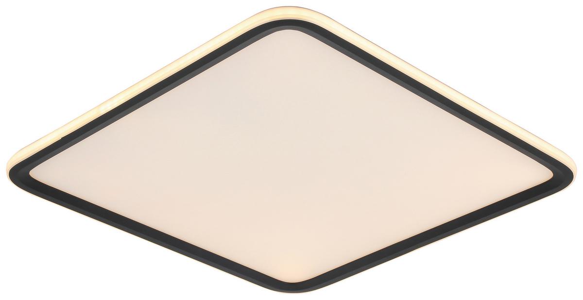 LED-stropné svietidlo MIYU - čierna/biela, Modern, kov/plast (45/45/5,5cm) - Bessagi Home