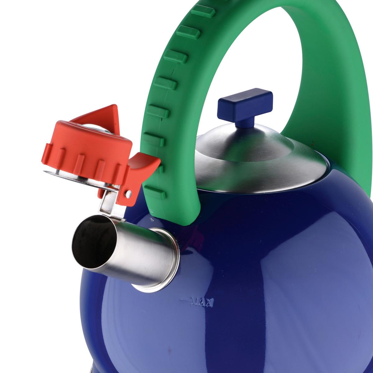 Teekessel Rainbow 2,7 L Kunststoff/edelstahl - Blau/Edelstahlfarben, Basics, Kunststoff/Metall (22,5/22,5/26,5cm) - Benetton