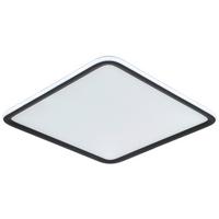 LED-stropné svietidlo MIYU - čierna/biela, Modern, kov/plast (45/45/5,5cm) - Bessagi Home