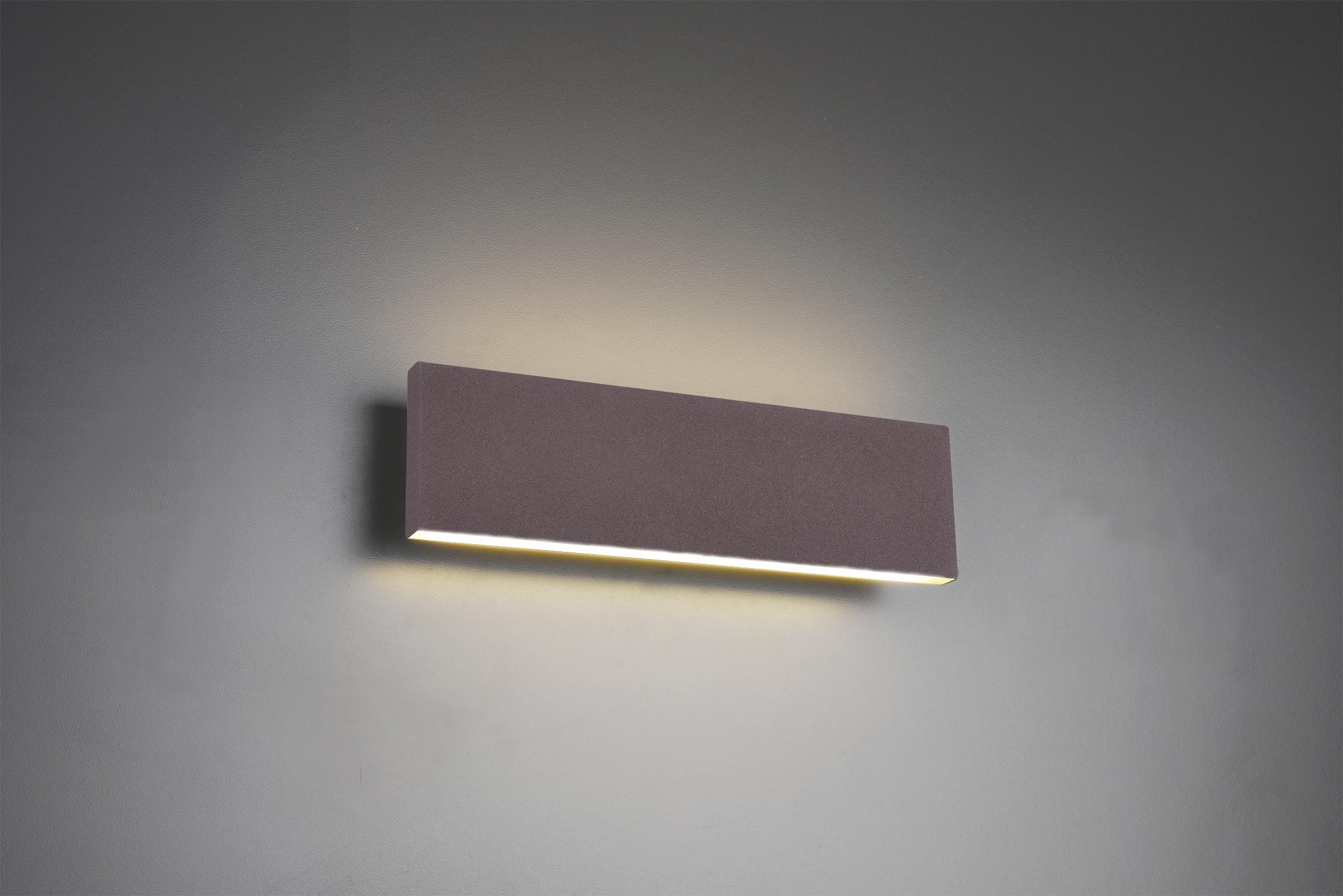 LED-Wandleuchte 225172924 Concha - Rostfarben/Weiß, KONVENTIONELL, Kunststoff/Metall (28/8/4,5cm) - Trio Leuchten