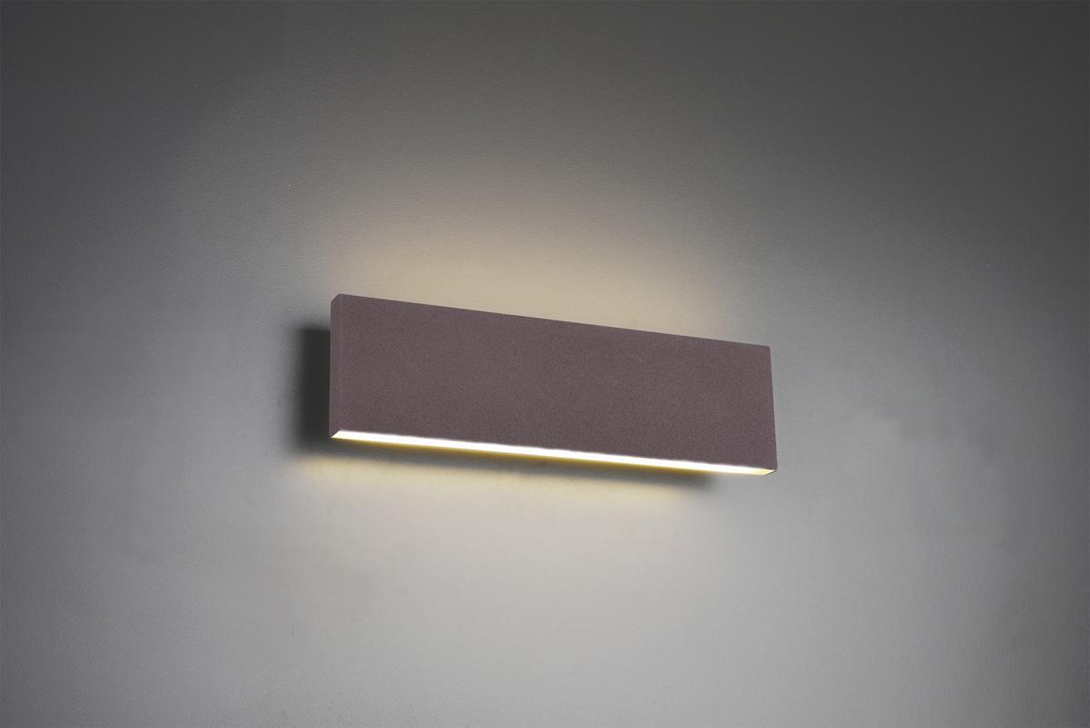LED-Wandleuchte 225172924 Concha - Rostfarben/Weiß, KONVENTIONELL, Kunststoff/Metall (28/8/4,5cm) - Trio Leuchten