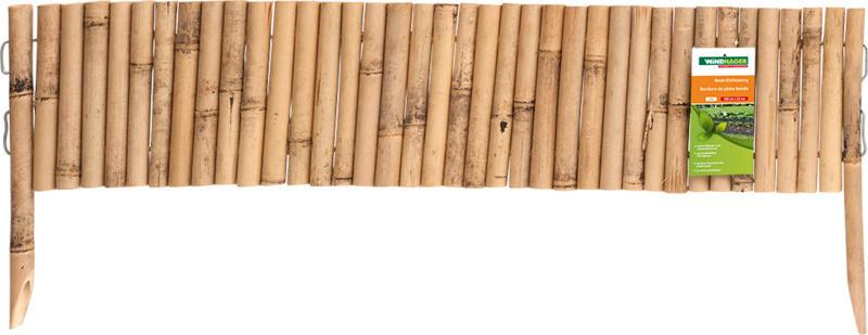 Beeteinfassung Bambus Flexibel 100x20-35 cm, Bambus, Naturf. - Naturfarben, Basics, Holz (100/20/35cm)