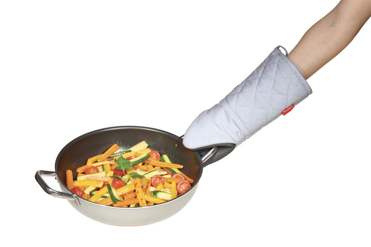 Grillhandschuh Marius B/H/T: ca. 15,4/34,9/3,5 cm - Schwarz/Grau, Basics, Naturmaterialien/Textil (15,4/34,9/3,5cm) - Metaltex