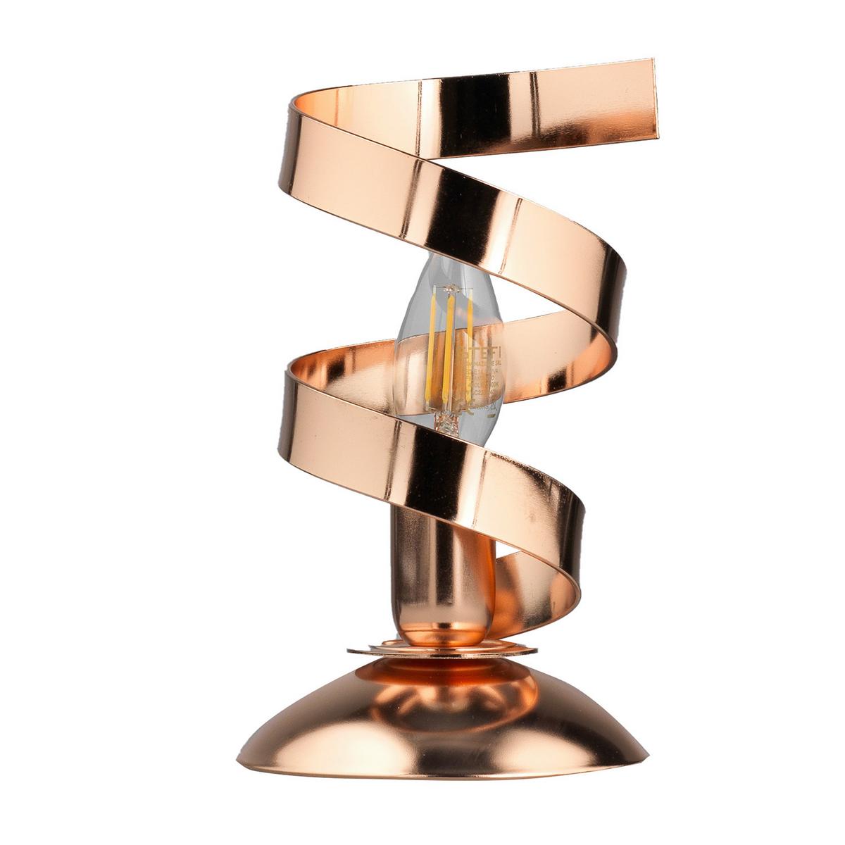 Tischleuchte 4812/lr - Kupferfarben, Design, Metall (12/25cm)