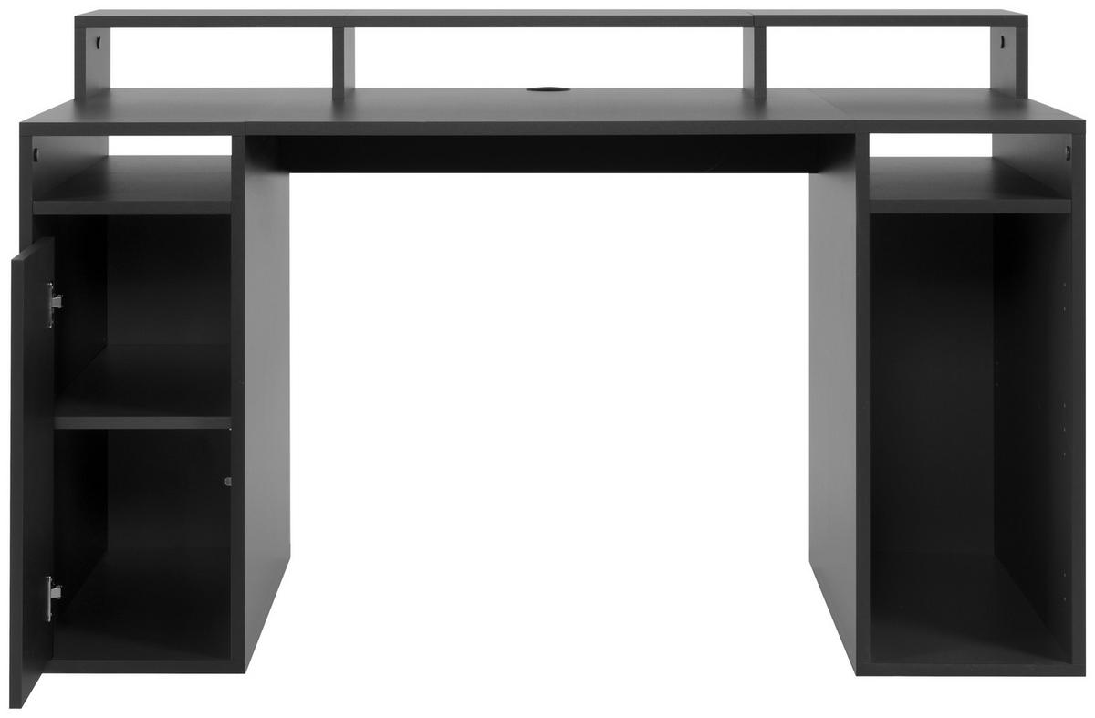 Schreibtisch Mit Stauraum B/h: 70,5/85,5 Cm Newcastle - antracit, Basics, faalapú anyag (140/70,5/85,5cm) - MID.YOU