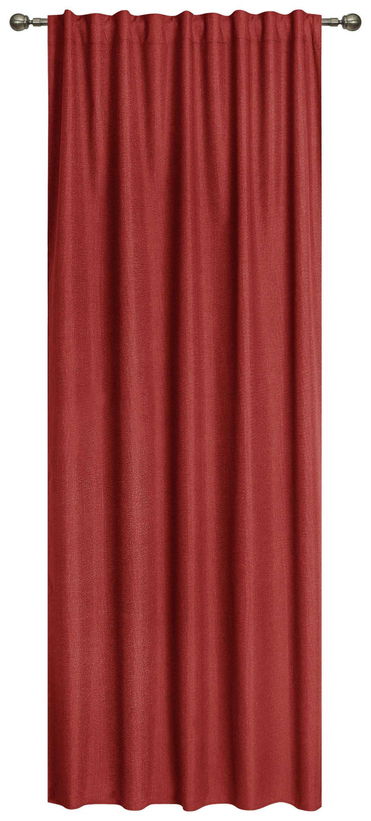 Készfüggöny Ohio Kb. 140/245cm - piros, Romantik / Landhaus, textil (140/245cm) - James Wood