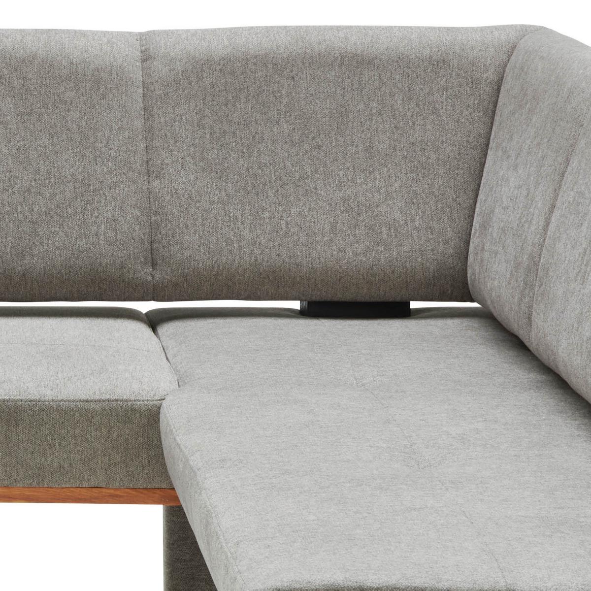 Eckbank Dunkelgrau/schwarz Tristan 225x175 Cm - Schwarz/Grau, MODERN, Holz/Textil (225/175cm) - James Wood