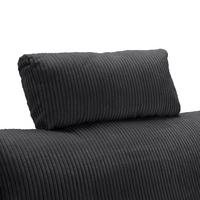 Opierka hlavy LILLE, tmavosivý menčester - tmavosivá, Modern, textil (58/23/10cm) - Mömax
