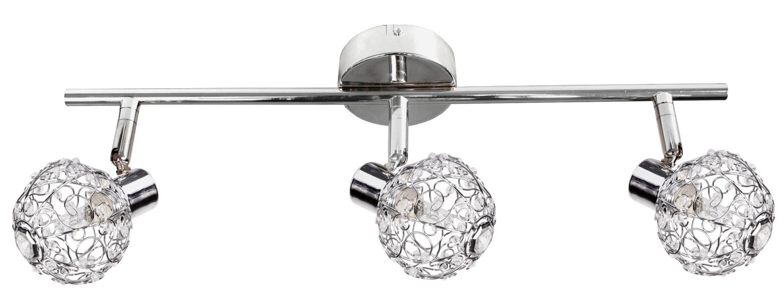 Strahler 93-13668 Collar - Chromfarben/Transparent, KONVENTIONELL, Glas/Metall (45/8.5/17cm)