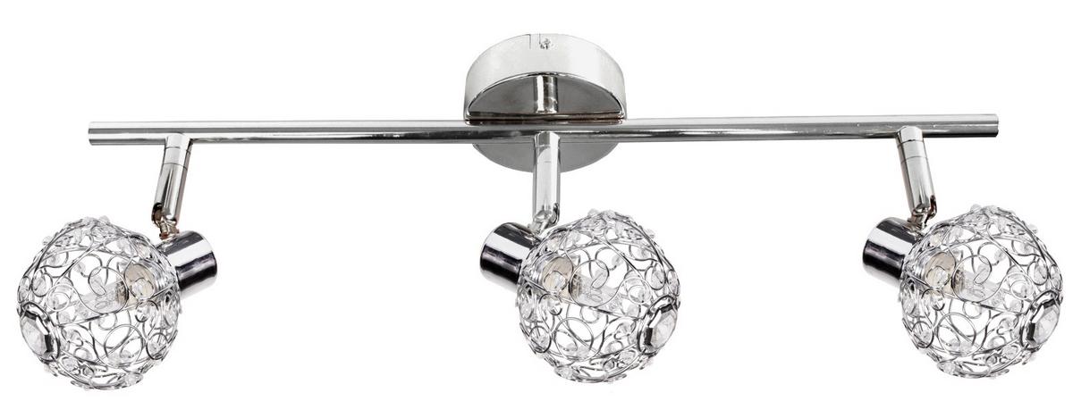 Strahler 93-13668 Collar - Chromfarben/Transparent, KONVENTIONELL, Glas/Metall (45/8.5/17cm)