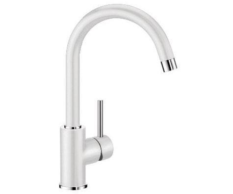DŘEZOVÁ BATERIE MIDA - bílá, kámen (32,7cm) - Blanco