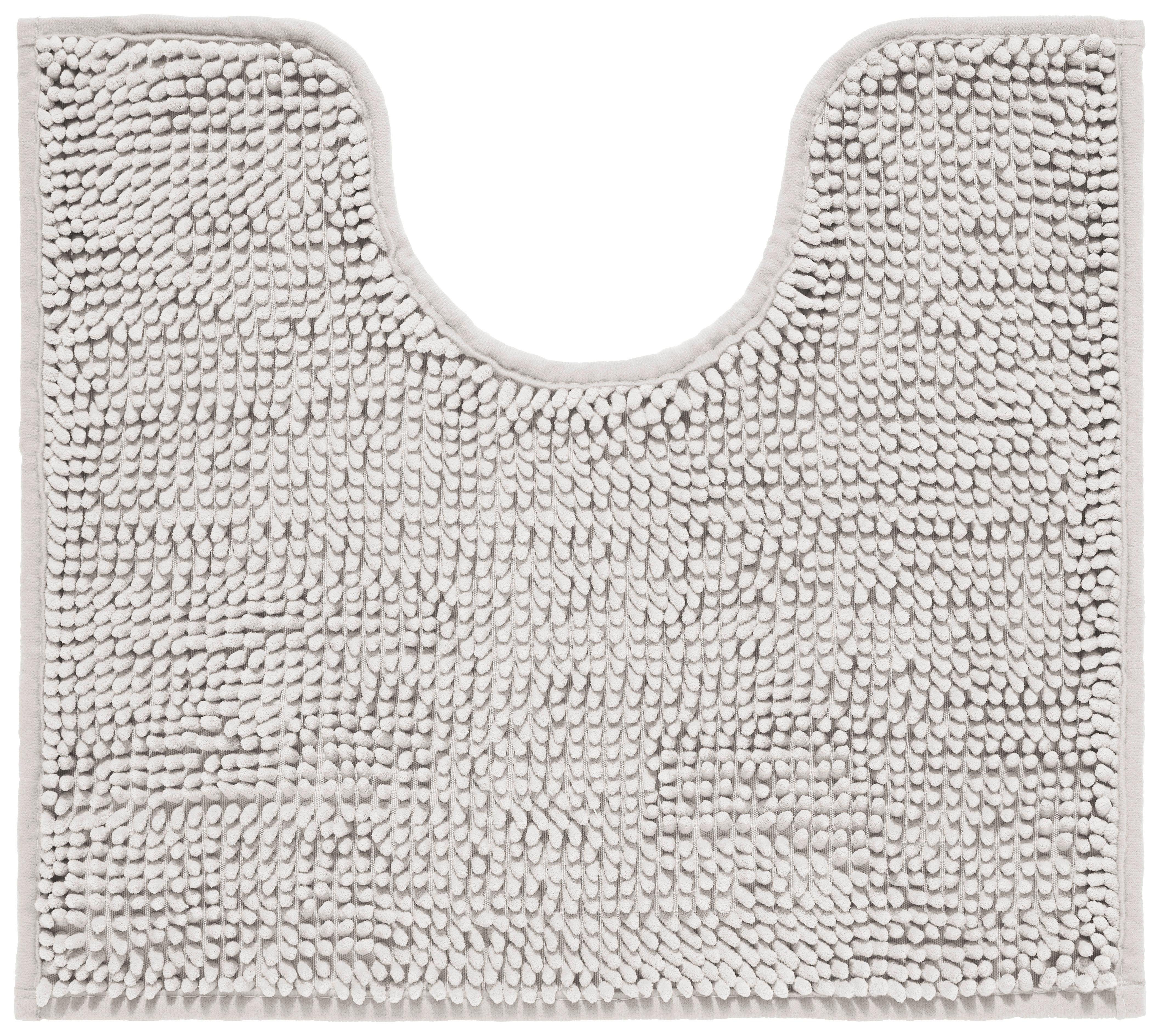 WC-Vorleger Anke - Silberfarben, MODERN, Textil (45/50cm) - Luca Bessoni