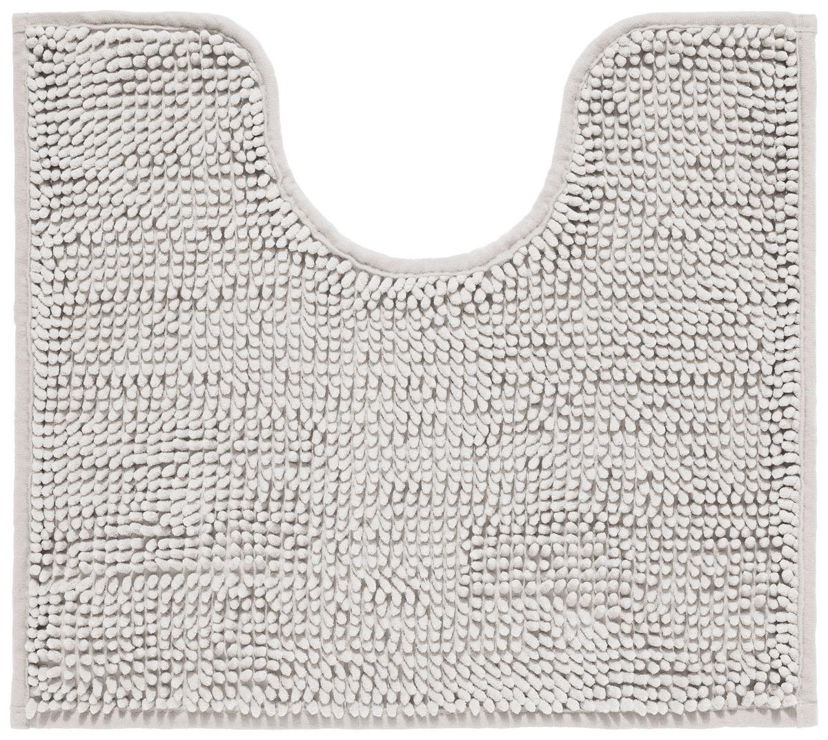 Wc-vorleger Anke - Silberfarben, MODERN, Textil (45/50cm) - Luca Bessoni