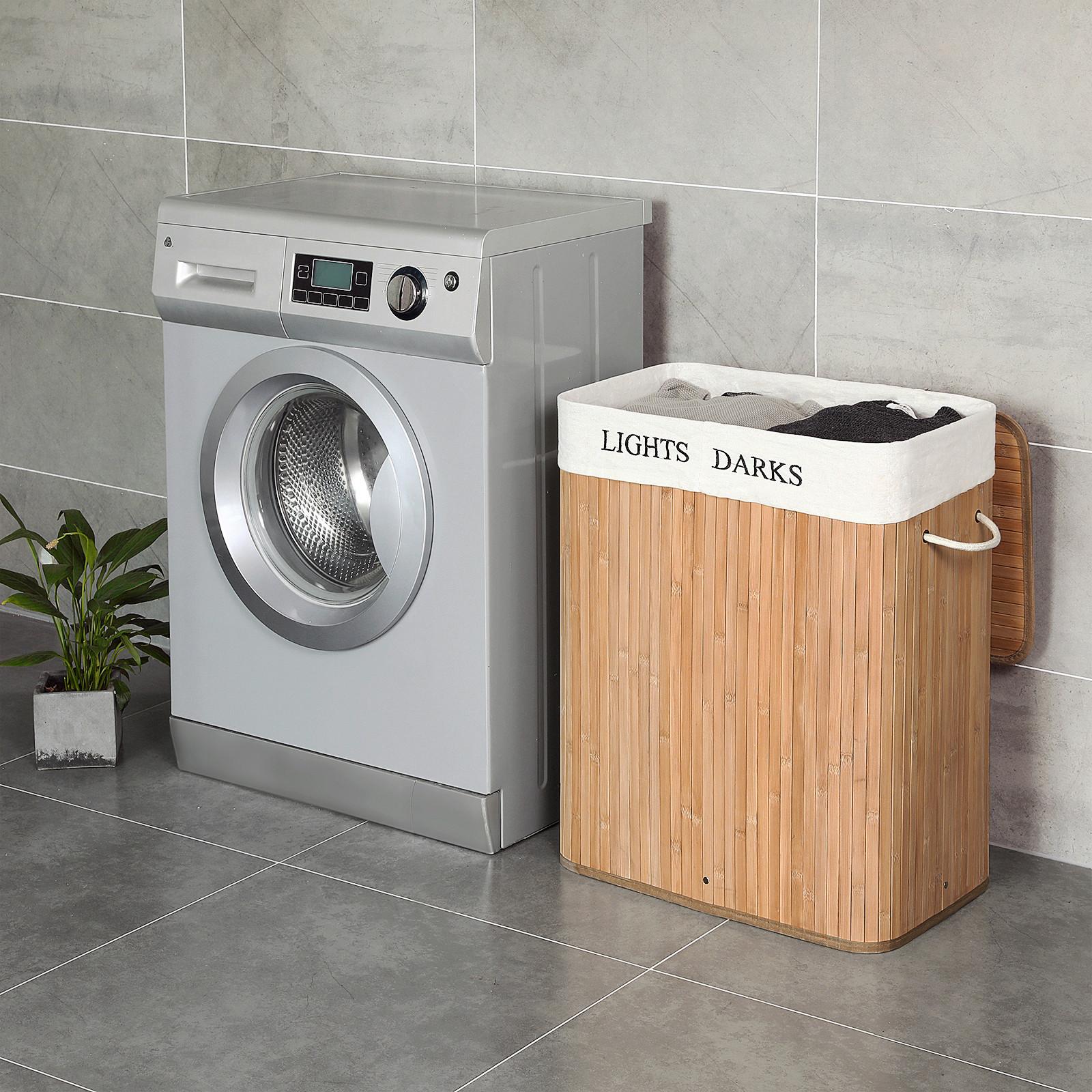 Wäschekorb Ecru B: 52 cm - Ecru, Basics, Naturmaterialien/Textil (52/63/32cm)