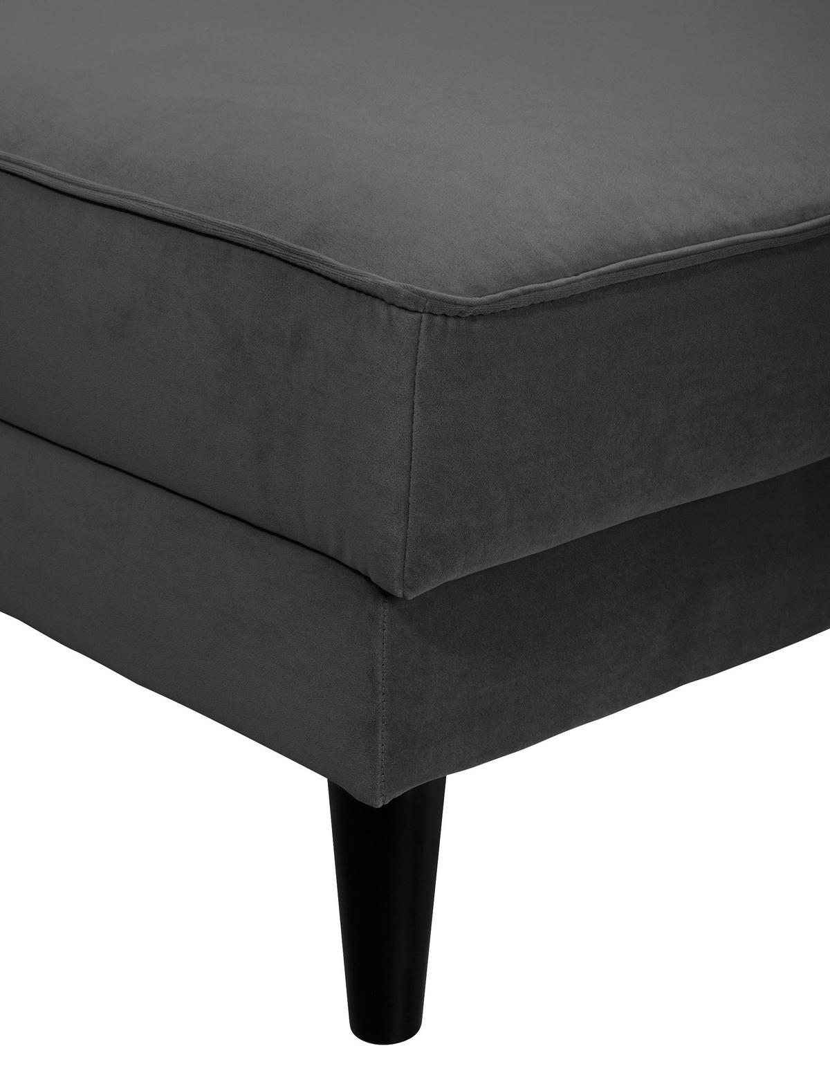 Ecksofa Mit Schlaffunktion Lumber Jack Anthrazit - Wengefarben/Anthrazit, MODERN, Textil (167/277cm) - Trendmanufaktur