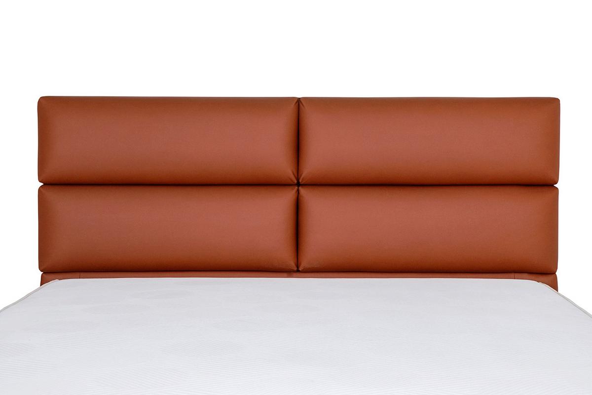 Kárpitozott Ágy Farini 160/200cm - konyak, Konventionell (160/200cm)