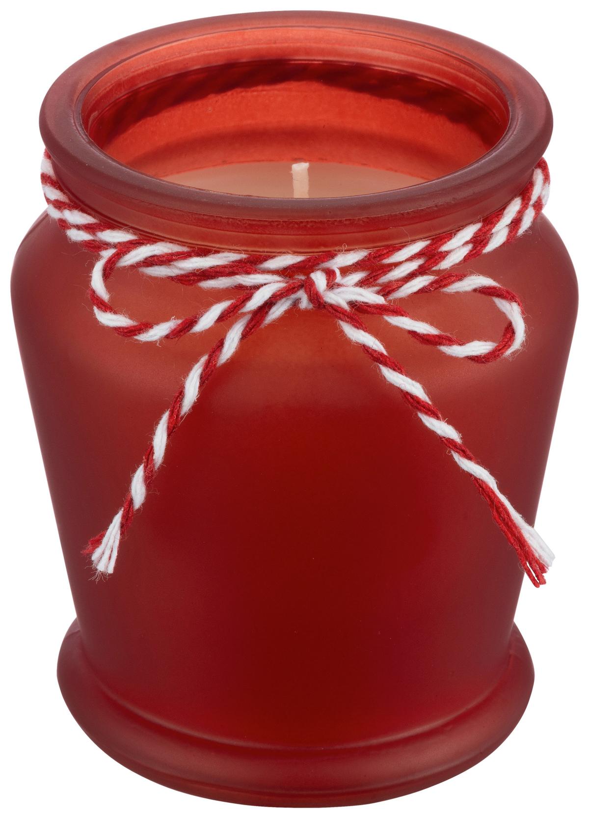 Gyertya Üvegben Jelena, 2 Darabos - piros/zöld, Konventionell, Üveg/paraffin (5,7/6,4cm) - Luca Bessoni