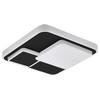 Deckenleuchte Lepreso L: 38,5 cm - Schwarz/Weiß, Basics, Kunststoff/Metall (38,5/38,5/7,5cm) - Eglo