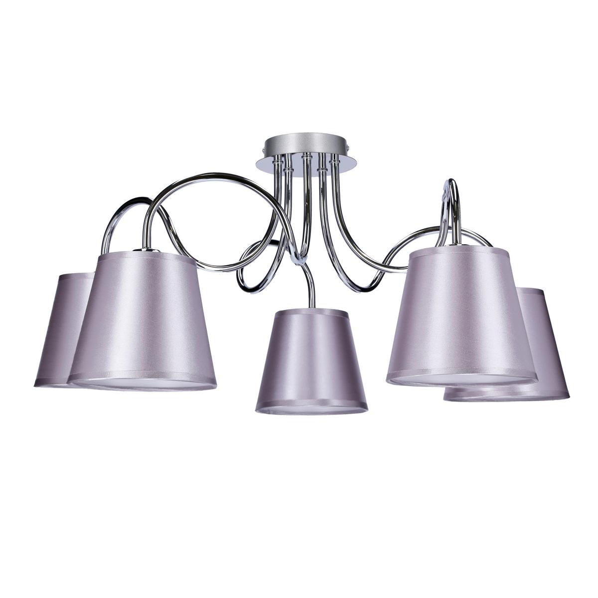 Deckenleuchte 35-70753 Luk - Chromfarben, KONVENTIONELL, Kunststoff/Metall (70/70/36cm)