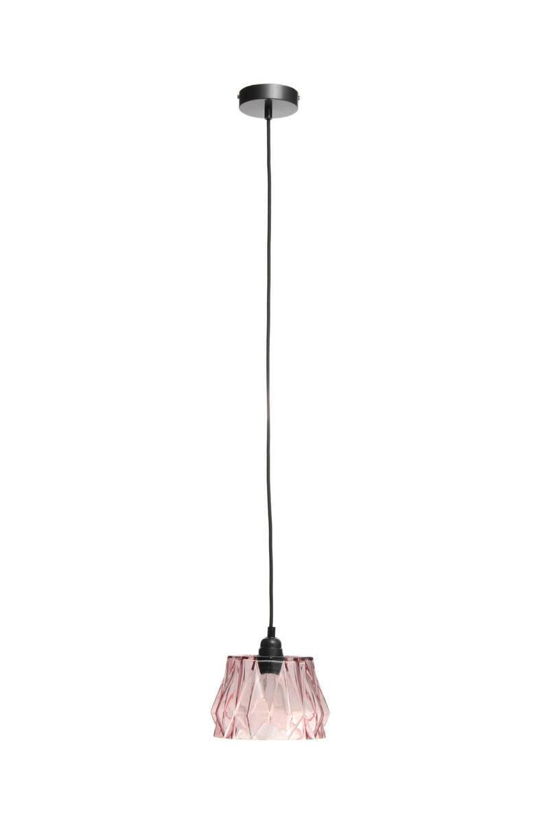 Hängeleuchte Aurea H: 19 cm 1-Flammig - Rosa, Trend, Glas (19/19/100cm) - Kayoom