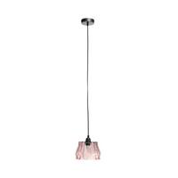 Hängeleuchte Aurea H: 19 cm 1-Flammig - Rosa, Trend, Glas (19/19/100cm) - Kayoom