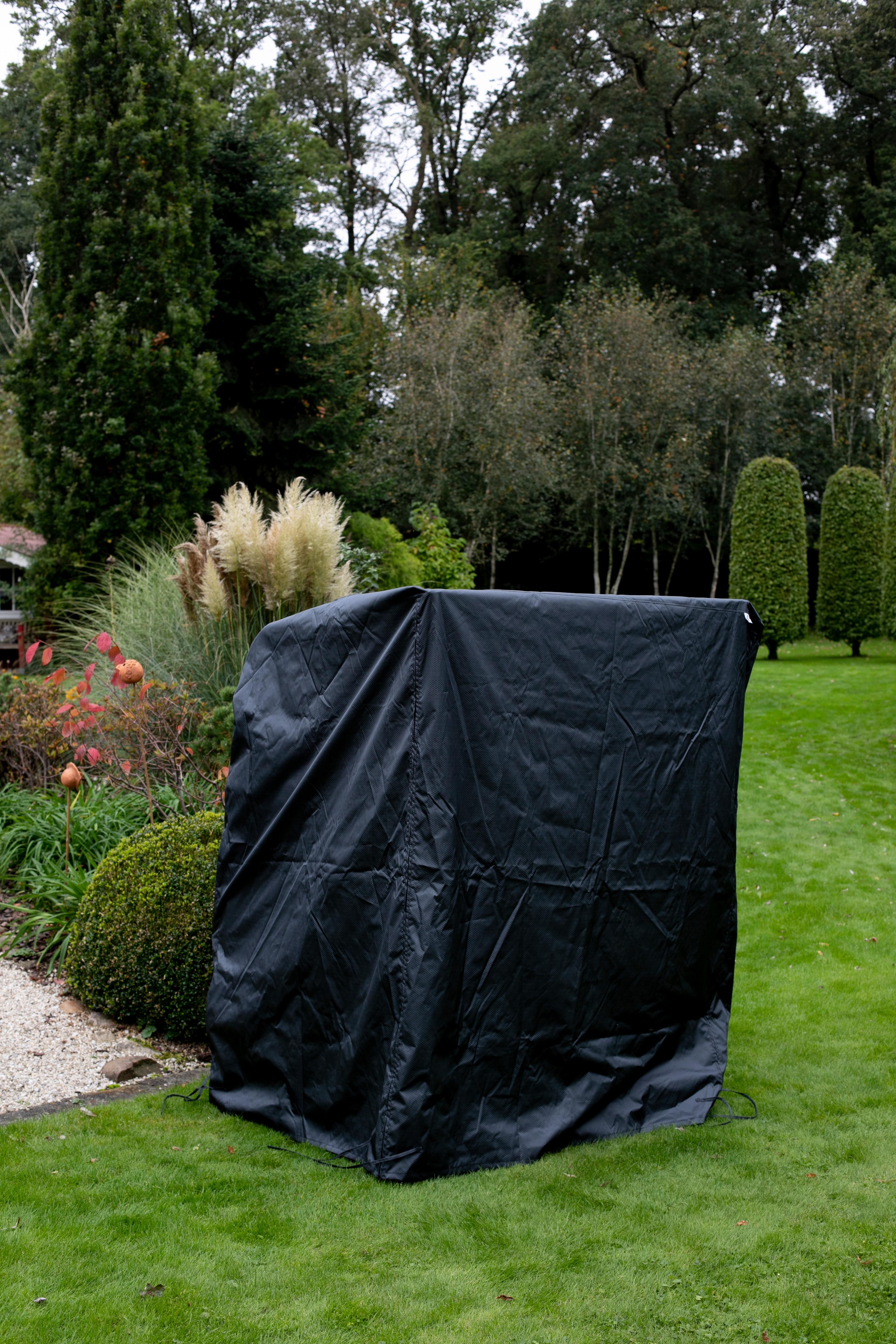 Schutzhülle für Strandkorb 135x165x95 cm Dunkelgrau - Dunkelgrau, Basics, Kunststoff (135/165/95cm) - Gardenson