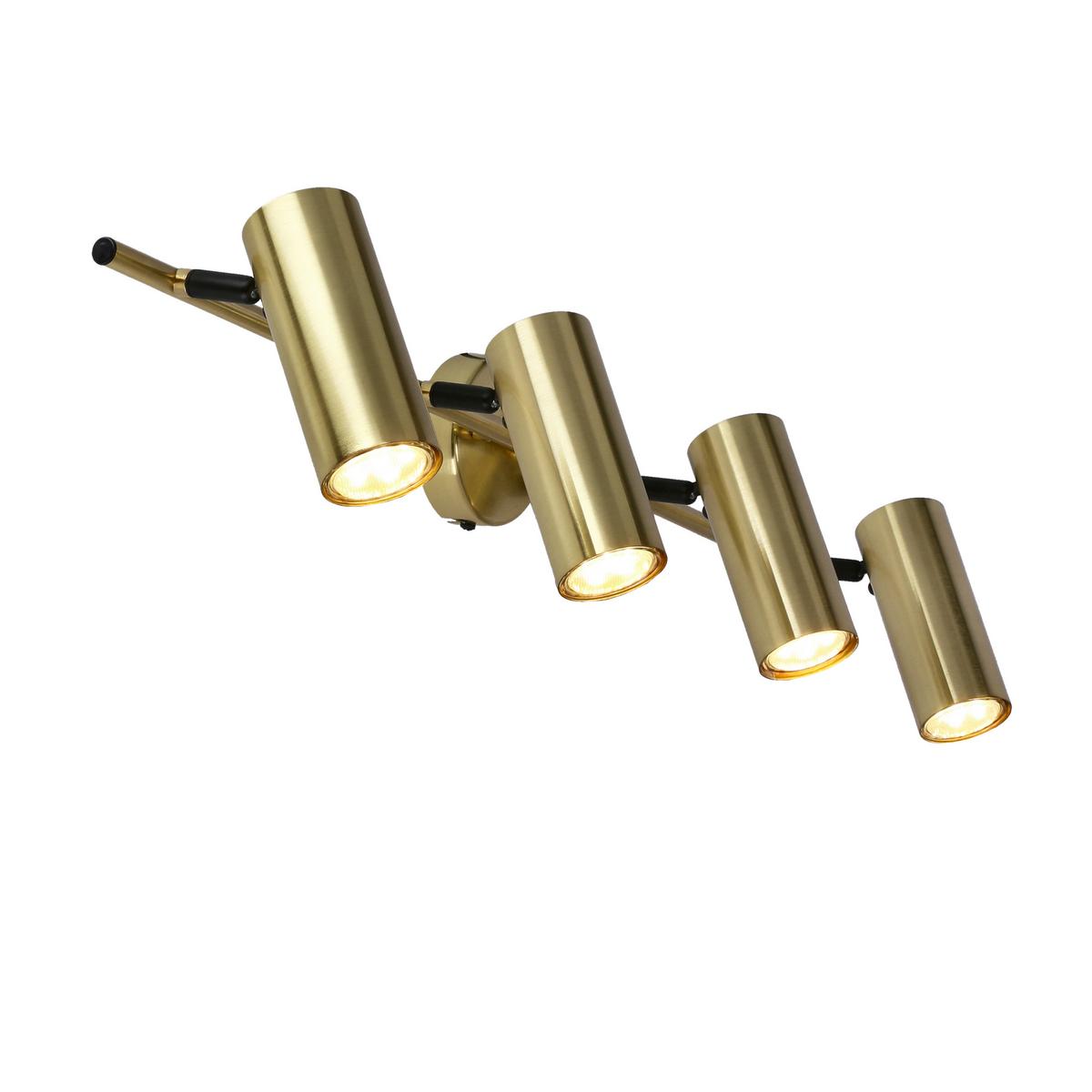 Deckenstrahler 94-01740 - Messingfarben, KONVENTIONELL, Metall (76/9/18cm)