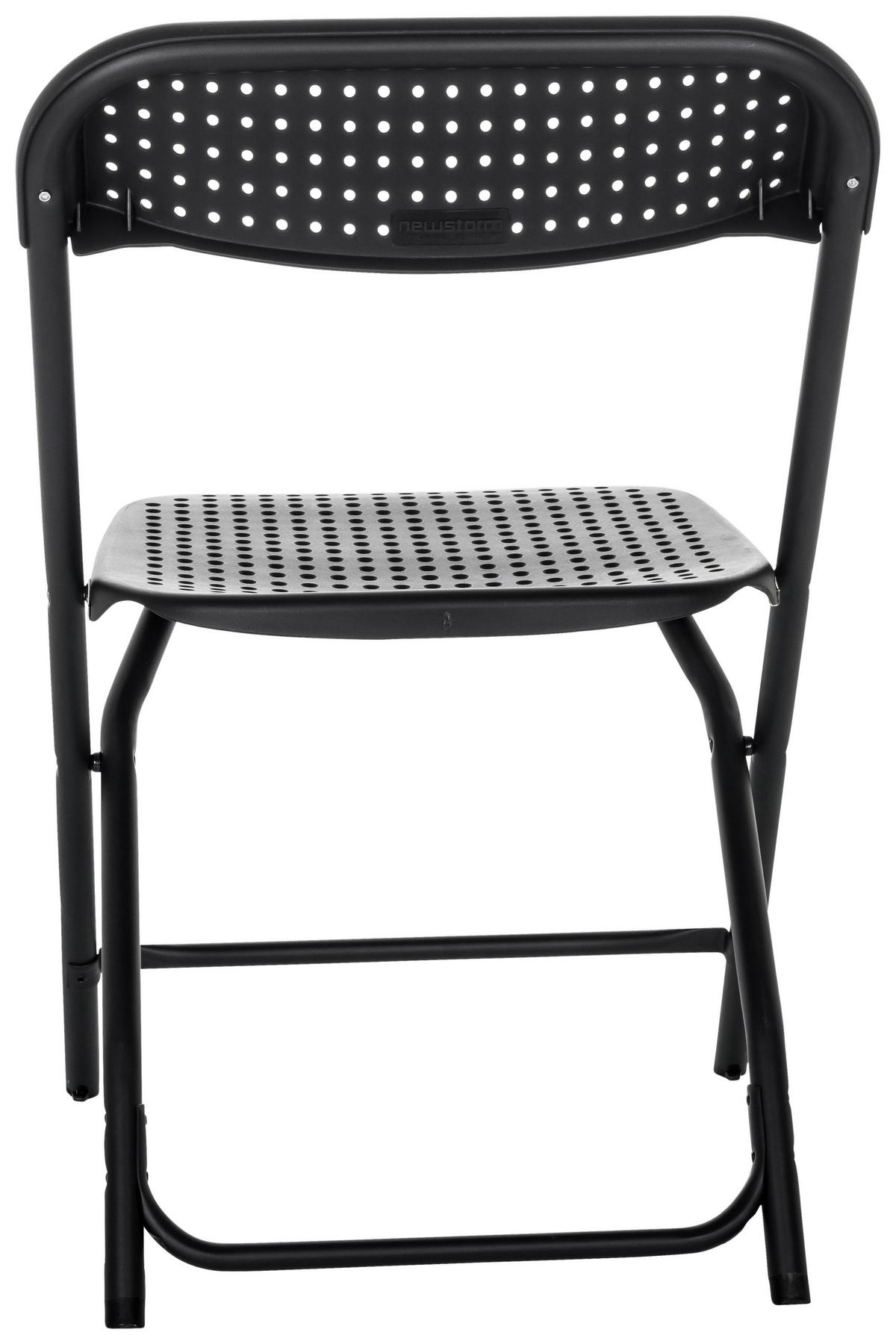 Klappstuhl Tudela Xxl Pro - Schwarz, Basics, Kunststoff (51/80/52cm) - MID.YOU