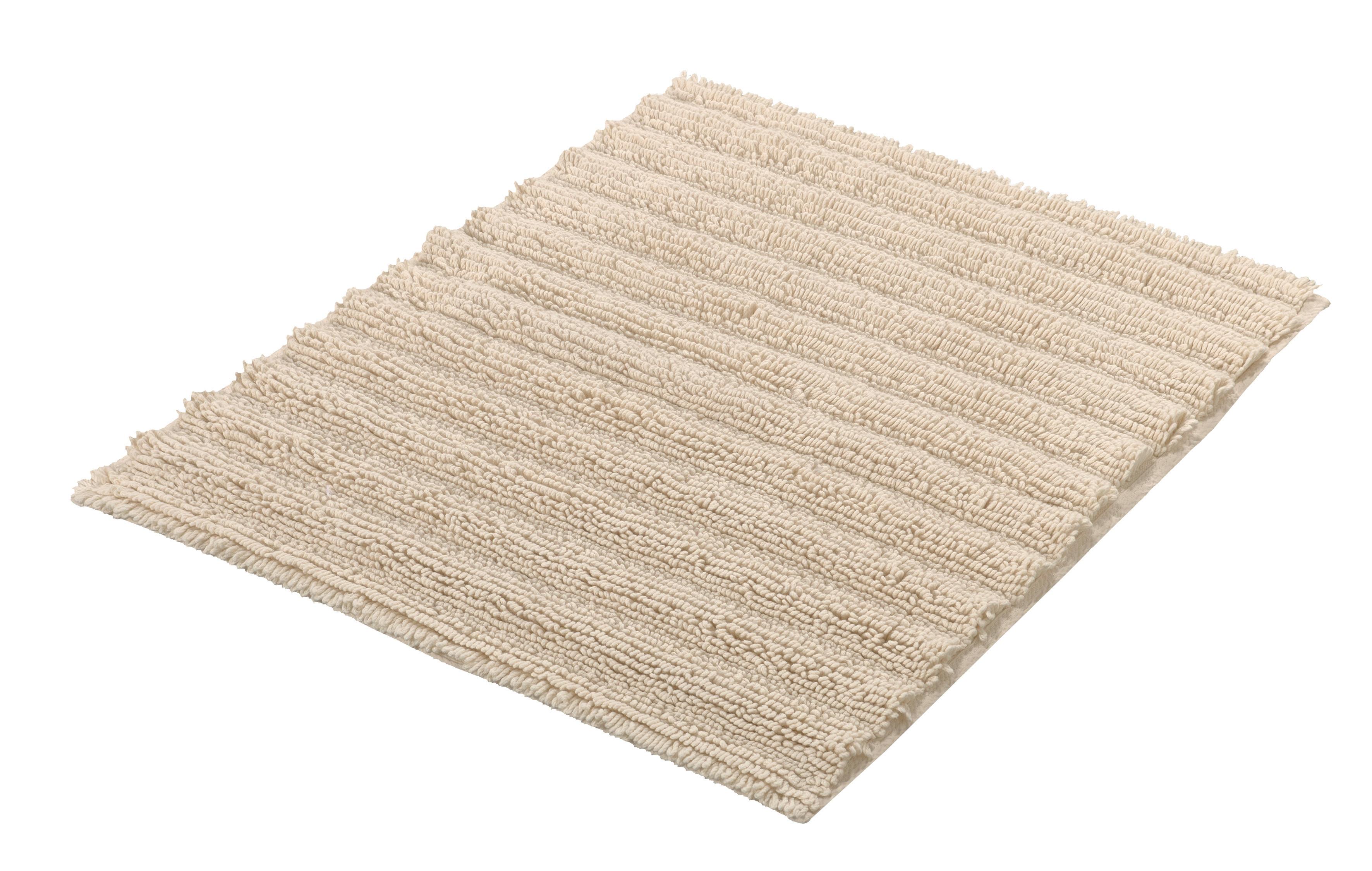 WC-Vorleger Yara Naturfarben 50x60 cm waschbar - Naturfarben, Basics, Textil (50/60cm) - Kleine Wolke