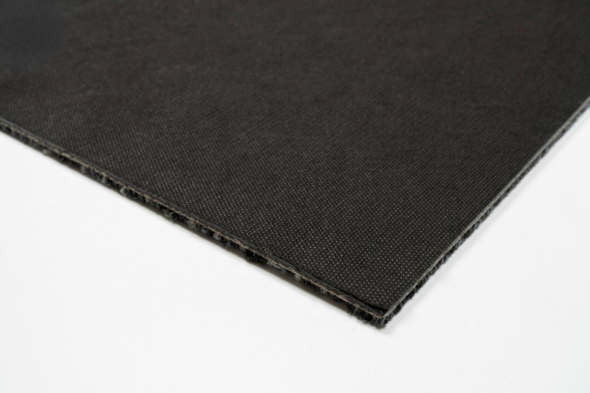 Teppichfliese Grau/Orange Essential 50x50cm Florhöhe 3mm - Orange/Grau, Basics, Textil (50/50cm)