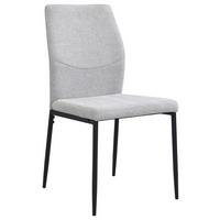 Vierfußstuhl Augusta Webstoff Grau - Schwarz/Grau, KONVENTIONELL, Textil/Metall (45/87/56.5cm)