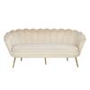 3-sitzer-sofa Beige B: 180 Cm - Beige/Goldfarben, MODERN, Textil (180/78/76cm) - Livetastic