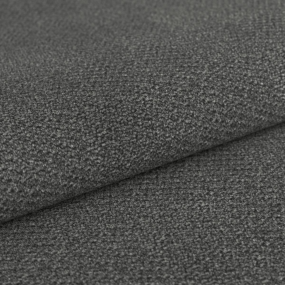 Sedačka BARLETTA, pravá, antracitový velúr - čierna/antracitová, Romantik / Landhaus, kov/textil (289/228cm) - Luca Bessoni